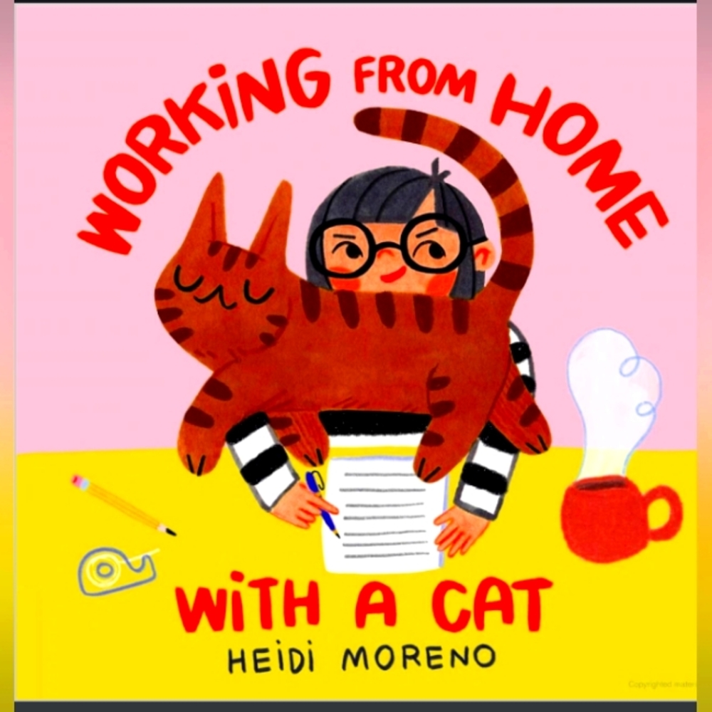 Working from Home with a Cat by Heidi Moreno